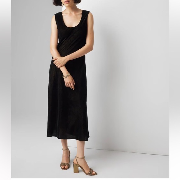 White House Black Market Dresses & Skirts - NEW WHBM $160 Velvet Slip dress Black Dress sizes 2,4,6 8, 10, 14,16,18